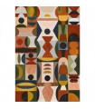 Papier peint panoramique Modelage Terracotta Sable Casamance 75564180 - 204 x 300 CM