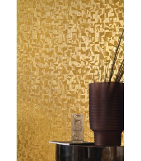 Papier Peint Vinyle sur Intissé Veladero Or – Textures Métalliques de Casamance - réf. 75740202