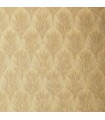 Papier Peint Vinyle sur Intissé Tourmaline Blanc/ Doré – Textures Métalliques de Casamance - réf. 75781324