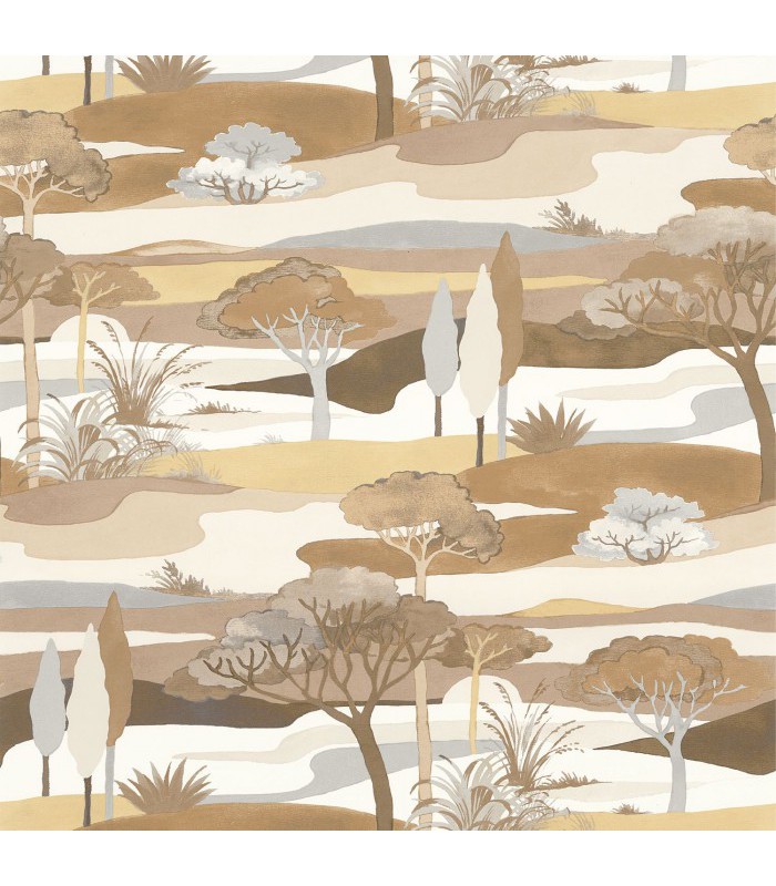 Papier Peint Intissé Cap Ferret Sable Latte – L’Ile aux Oiseaux de Casamance - réf. 75870100