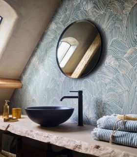 Papier Peint Intissé Marée Haute Blanc Doré – L’Ile aux Oiseaux de Casamance - réf. 75901936