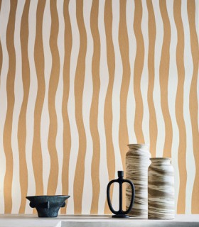 Papier Peint Intissé Sundae Beige Poudré – L’Ile aux Oiseaux de Casamance - réf. 75913058