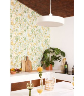 Papier peint Joy Vert et Orange - Collection Green Life 2 - CASELIO - Réf.  GNL2101690369