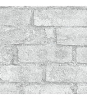 Papier Peint Vinyle Grainé sur Intissé Motif Brique Gris – Erismann - réf. 6318-10