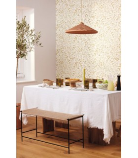 Papier peint Sympathy Blanc et Or - Collection Green Life 2 - CASELIO - Réf.  GNL2105340212