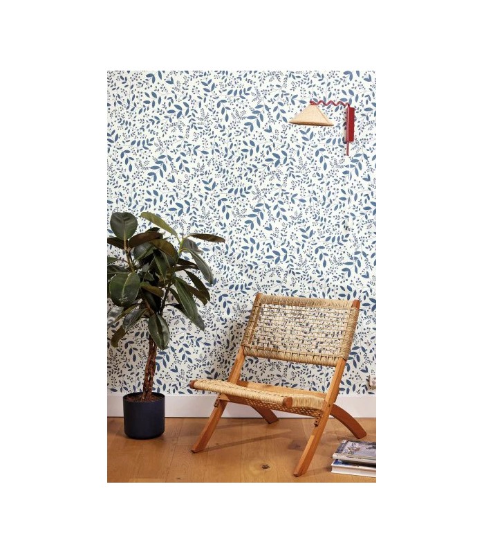 Papier peint Sympathy Bleu indigo - Collection Green Life 2 - CASELIO - Réf.  GNL2105340634