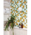 Papier peint Hapiness Vert kaki et Orange - Collection Green Life 2 - CASELIO - Réf.  GNL2105360387