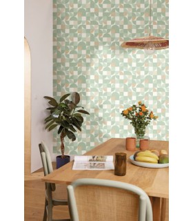 Papier peint Hapiness Vert d'Eau - Collection Green Life 2 - CASELIO - Réf.  GNL2105360776