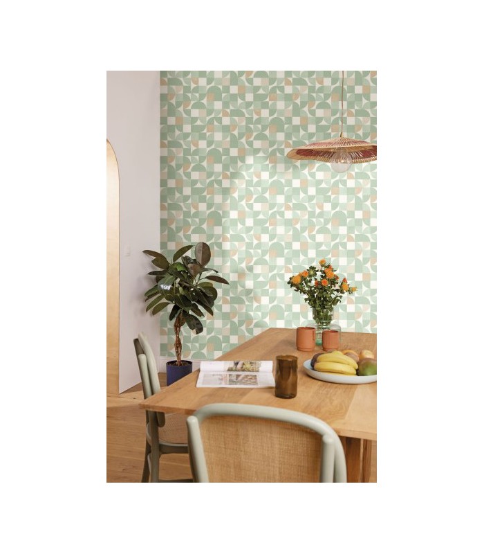 Papier peint Hapiness Vert d'Eau- Collection Green Life 2 - CASELIO - Réf.  GNL2105360776