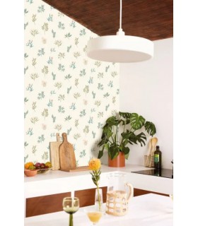 Papier peint Luck Vieux rose - Collection Green Life 2 - CASELIO - Réf.  GNL2105370644