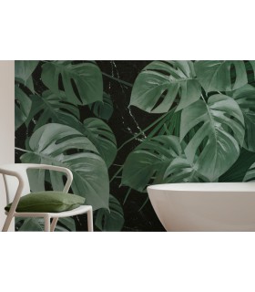 Panoramique Monstera On Marble - Collection Pure 2 - KOMAR - REF P035-VD2  - 200x250CM