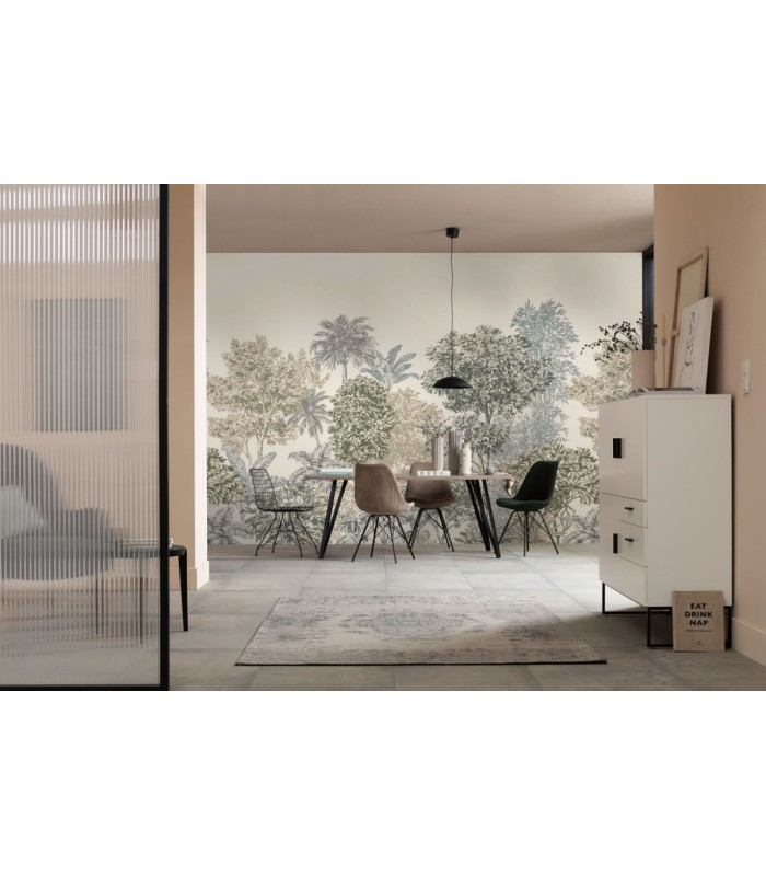 Panoramique Painted Palms - Collection Pure 2 - KOMAR - REF IF3-041  - 300x250CM