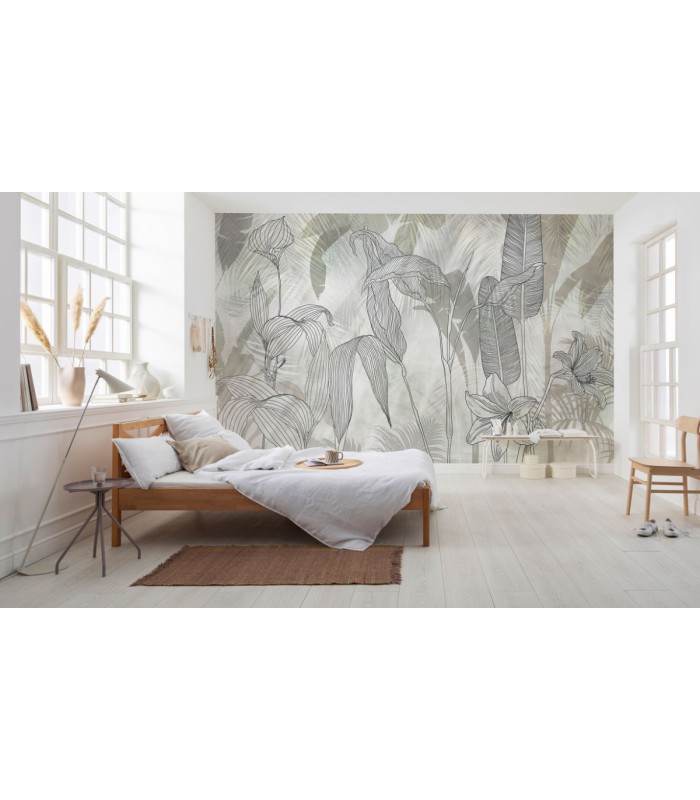 Panoramique Linierte Lilien - Collection Pure 2 - KOMAR - REF IF4-086  - 400x250CM
