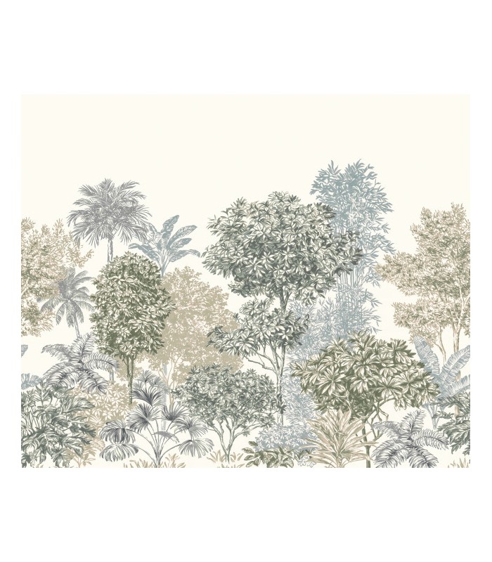 Panoramique Painted Palms - Collection Pure 2 - KOMAR - REF IF3-041  - 300x250CM