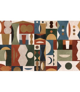 Panoramique Tribal Tiles - Collection Pure 2 - KOMAR - REF P258-VD4  - 400x250CM