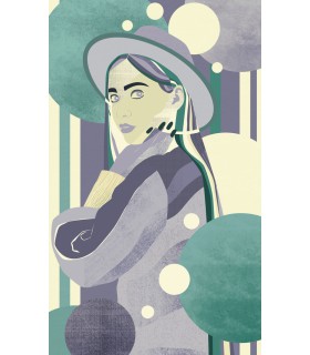 Panoramique WOMEN HAT COLOUR - Collection FLAIR - KOMAR - 150X250