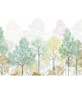 Panoramique BRIGHT RAINBOW - Collection FLAIR - KOMAR - 350X250