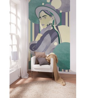 Panoramique WOMEN HAT COLOUR - Collection FLAIR - KOMAR - 150X250