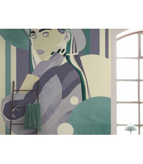 Panoramique WOMEN HAT COLOUR - Collection FLAIR - KOMAR - 150X250