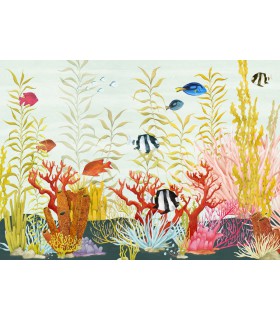 Panoramique CORAL WORLD - Collection FLAIR - KOMAR - 350X250