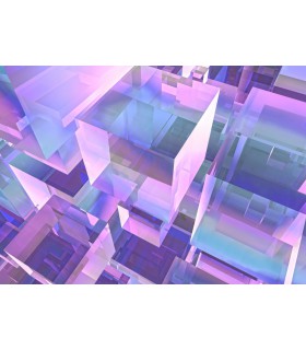 Panoramique HOLOGRAPHICUBICAL - Collection FLAIR - KOMAR - 350X250