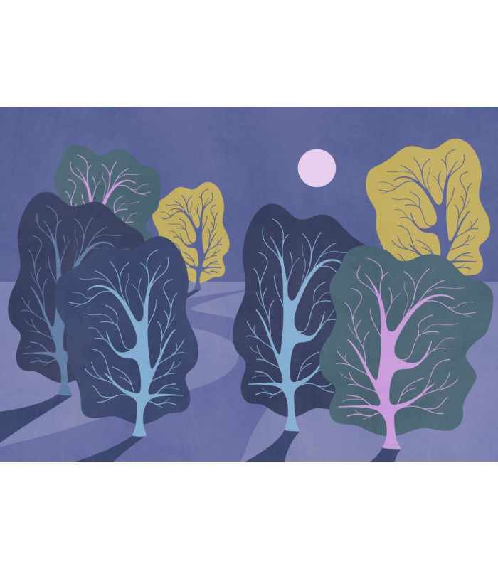 Panoramique PURPLE NIGHTS - Collection FLAIR - KOMAR - 350X250