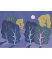 Panoramique PURPLE NIGHTS - Collection FLAIR - KOMAR - 350X250