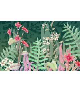 Panoramique THE FLOWER DUET - Collection FLAIR - KOMAR - 400X250