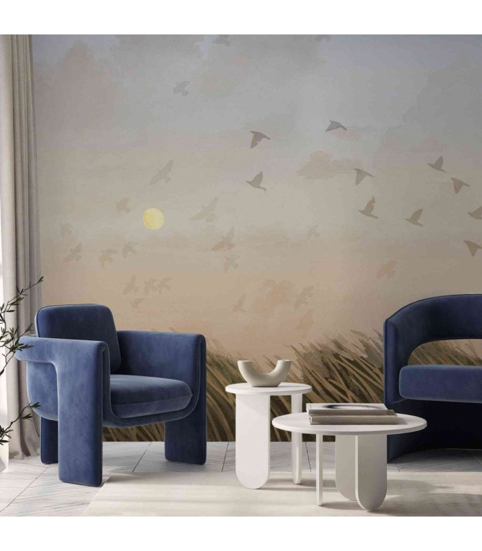 Panoramique sur-mesure BIRDS SWEETNESS - WALL DREAMER BOOK 1 - REF WAD0078_1