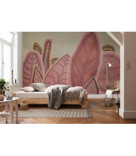 Panoramique PAPUNYA LEAFS - Collection FLAIR - KOMAR - 350X250
