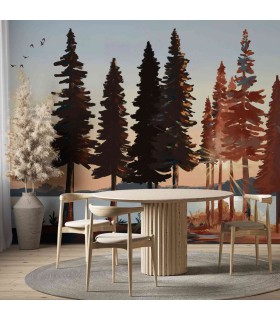 Panoramique sur-mesure LE LAC DES SAPINS - WALL DREAMER BOOK 1 - REF WAD0118_1 Panoramique sur-mesure LE LAC DES SAPINS - WALL DREAMER BOOK 1 - REF WAD0118_1