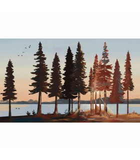 Panoramique sur-mesure LE LAC DES SAPINS - WALL DREAMER BOOK 1 - REF WAD0118_1 Panoramique sur-mesure LE LAC DES SAPINS - WALL DREAMER BOOK 1 - REF WAD0118_1