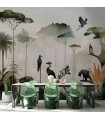 Panoramique sur-mesure TROPICAL SILHOUETTES - WALL DREAMER BOOK 1 - REF WAD0111
