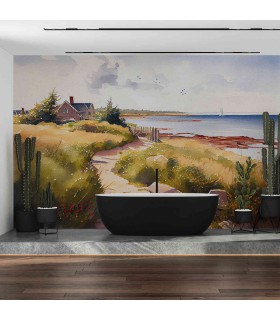 Panoramique sur-mesure LA MAISON EN BORD DE MER - WALL DREAMER BOOK 1 - REF WAD0034