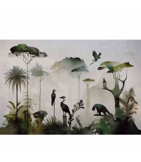 Panoramique sur-mesure TROPICAL SILHOUETTES - WALL DREAMER BOOK 1 - REF WAD0111