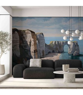 Panoramique sur-mesure ETRETAT - WALL DREAMER BOOK 1 - REF WAD0079