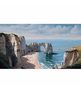 Panoramique sur-mesure ETRETAT - WALL DREAMER BOOK 1 - REF WAD0079