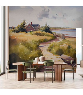 Panoramique sur-mesure LA MAISON EN BORD DE MER - WALL DREAMER BOOK 1 - REF WAD0034