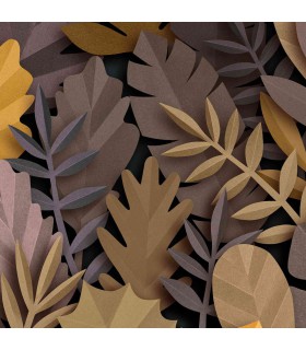 Panoramique sur-mesure PAPER LEAVES - WALL DREAMER BOOK 1 - REF WAD0130