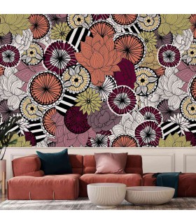 Panoramique sur-mesure ECLOSION DE COULEUR - WALL DREAMER BOOK 1 - REF WAD0183_1