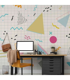 Panoramique sur-mesure MEMPHIS GEO - WALL DREAMER BOOK 1 - REF WAD0129-2