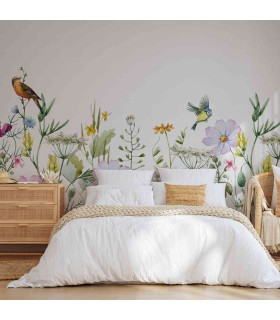 Panoramique sur-mesure FLOWERS BIRDS - WALL DREAMER BOOK 1 - REF WAD0022