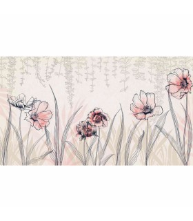 Panoramique sur-mesure FLOWER BEIGE - WALL DREAMER BOOK 1 - REF WAD0176