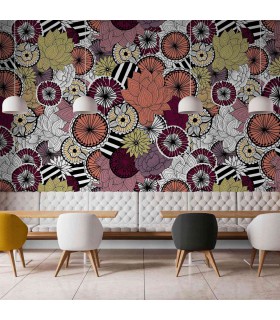 Panoramique sur-mesure ECLOSION DE COULEUR - WALL DREAMER BOOK 1 - REF WAD0183_1