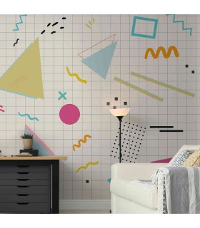 Panoramique sur-mesure MEMPHIS GEO - WALL DREAMER BOOK 1 - REF WAD0129-2