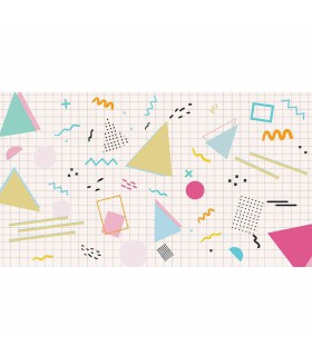 Panoramique sur-mesure MEMPHIS GEO - WALL DREAMER BOOK 1 - REF WAD0129-2