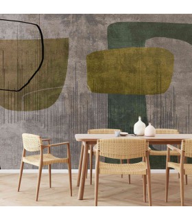 Panoramique sur-mesure LAYERED SHAPES - WALL DREAMER BOOK 1 - REF WAD0104