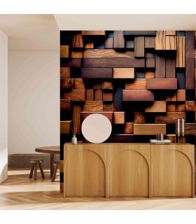 Panoramique sur-mesure WOOD WALL - WALL DREAMER BOOK 1 - REF WAD0089