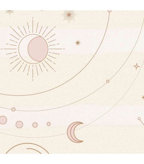 Panoramique sur-mesure PINK CONSTELLATION - WALL DREAMER BOOK 1 - REF WAD0172