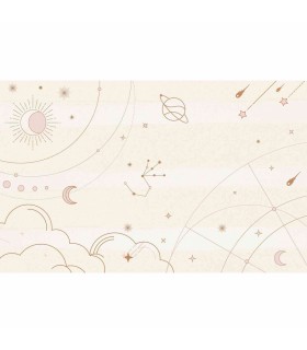 Panoramique sur-mesure PINK CONSTELLATION - WALL DREAMER BOOK 1 - REF WAD0172